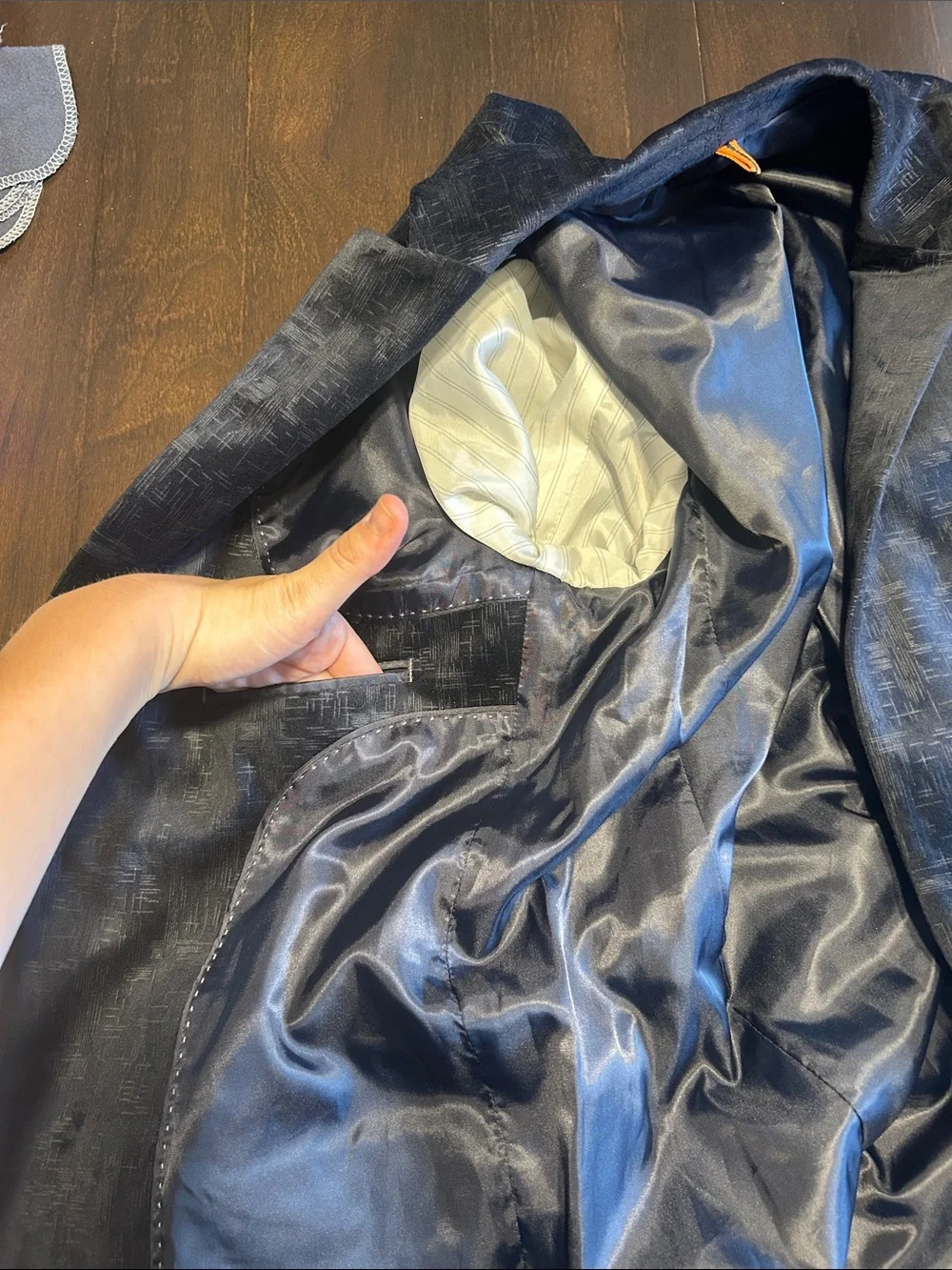 Isaac Mizrahi Navy Blazer